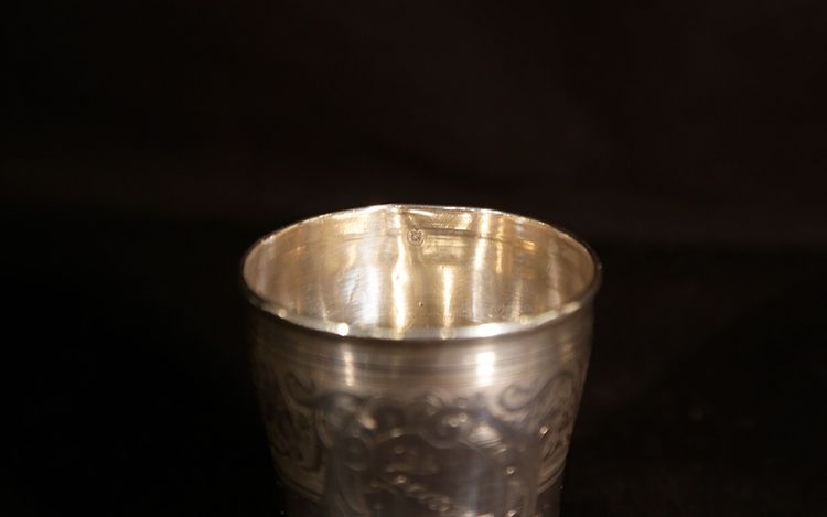Solid silver timbale Minerva hallmark 51 grams
