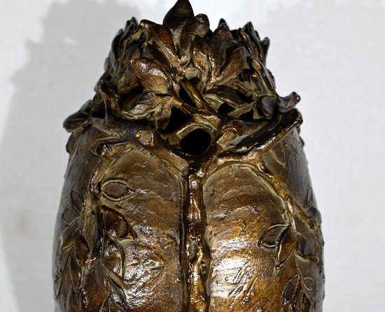 Glazed Ceramic Vase, signed “Korina”, Art Nouveau – 1900