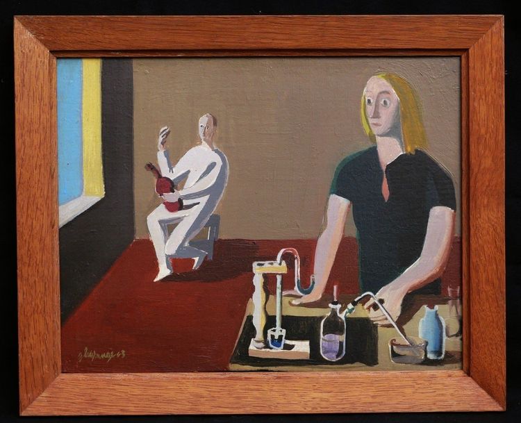 Jacques LAGRANGE, „Die Chemikerin und der Musiker“, Figurenbild