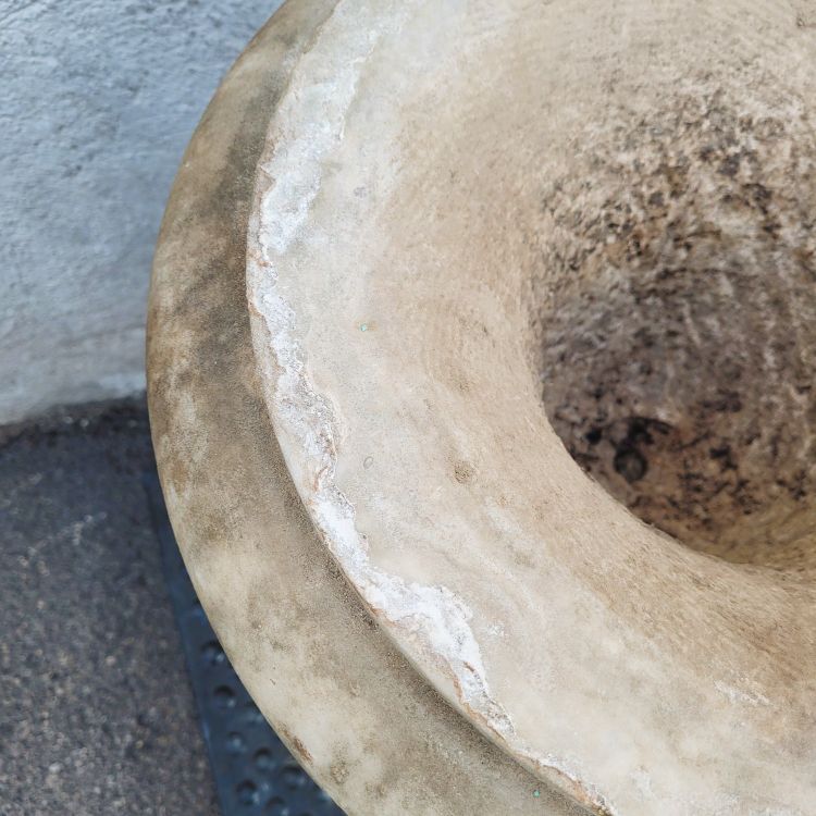 Vase dit Medicis en marbre blanc, fin XVIIIème début XIXème siècle