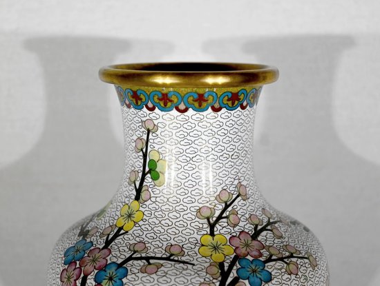 Cloisonne Enamel Vase - XXth
