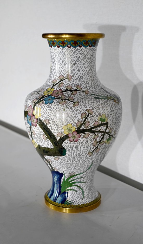 Cloisonne Enamel Vase - XXth
