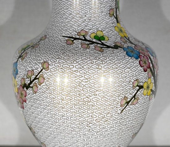 Cloisonne Enamel Vase - XXth
