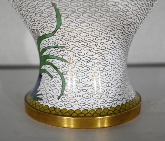 Cloisonne Enamel Vase - XXth