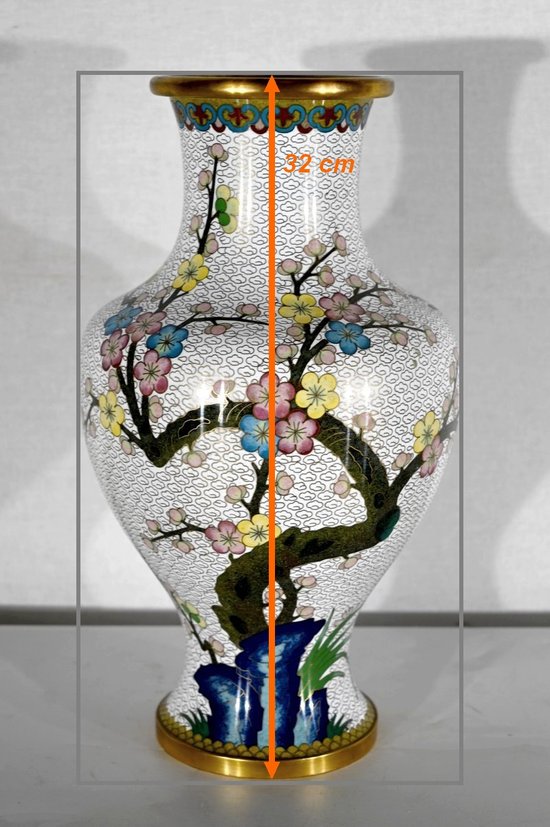 Cloisonne Enamel Vase - XXth