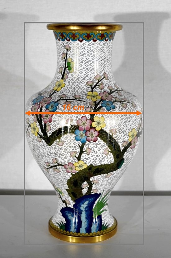 Cloisonne Enamel Vase - XXth