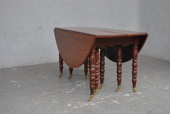 Table à 10 Pieds En Acajou d'époque XIXème