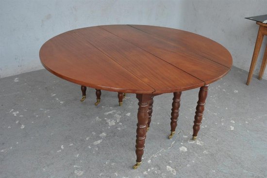 Table à 10 Pieds En Acajou d'époque XIXème