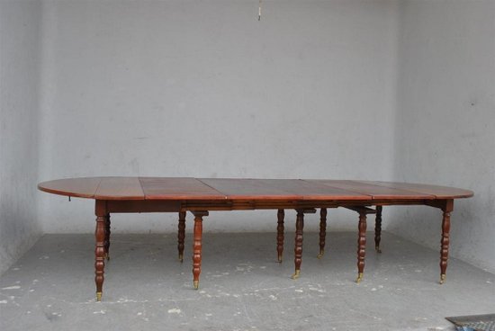 Table à 10 Pieds En Acajou d'époque XIXème
