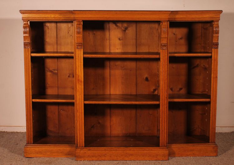 Offene Bücherregale aus heller Eiche – 19. Jahrhundert
