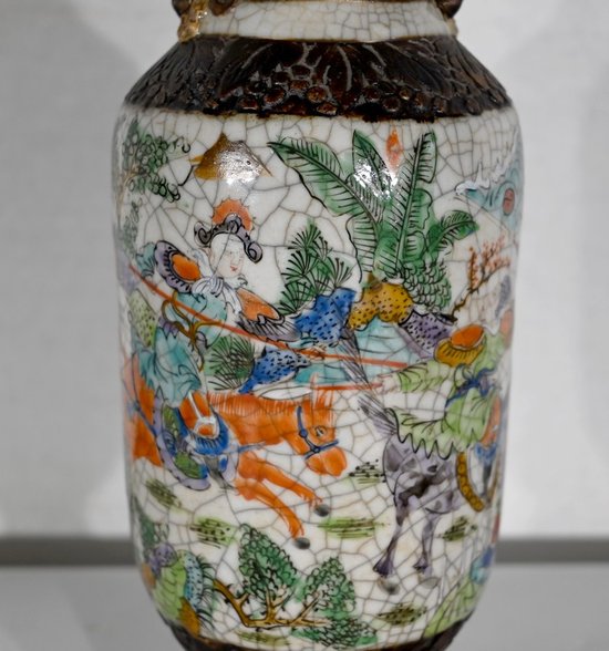 Nanjing Cracked Earthenware Vase, China - 19th Century