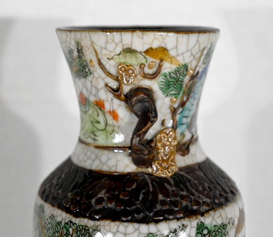 Nanjing Cracked Earthenware Vase, China - 19th Century