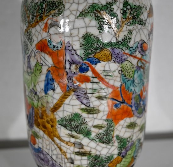 Nanjing Cracked Earthenware Vase, China - 19th Century