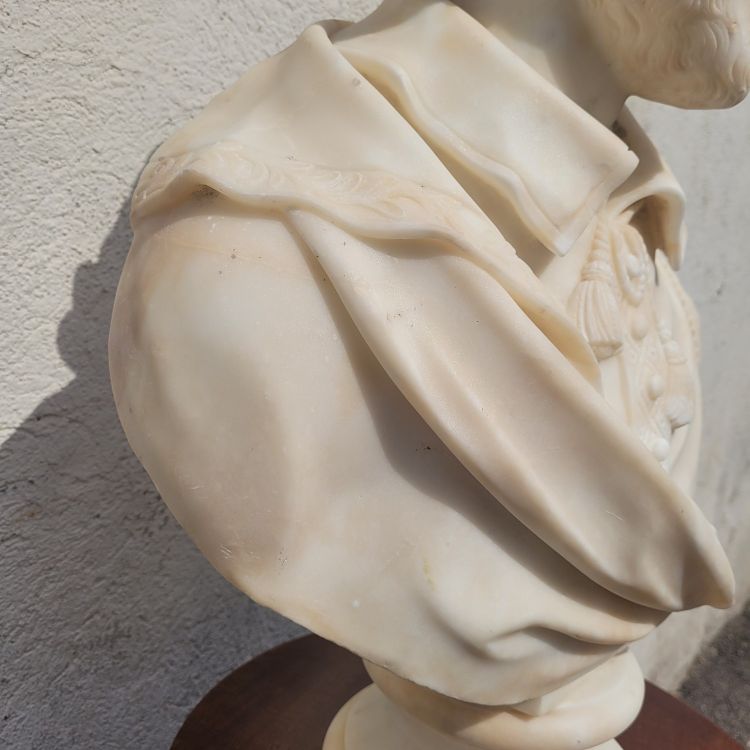 Shakespeare, Buste H70m,  marbre blanc, XIXème siècle