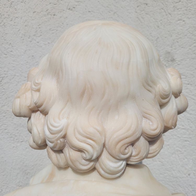 Shakespeare, Buste H70m,  marbre blanc, XIXème siècle