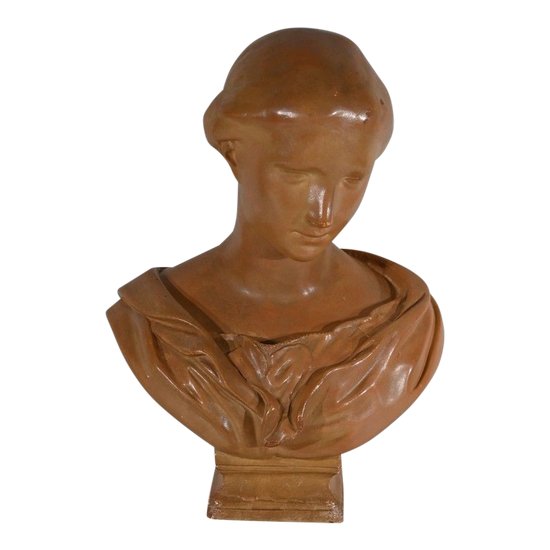 Busto in terracotta, firmato Atelier Lorenzi – 1920