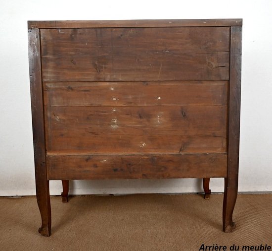 Commode Scriban en Noyer, époque Louis XV – Fin XVIIIe