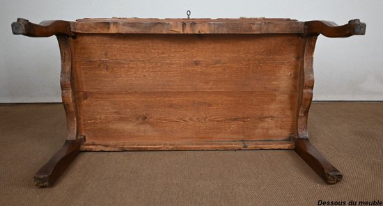 Commode Scriban en Noyer, époque Louis XV – Fin XVIIIe