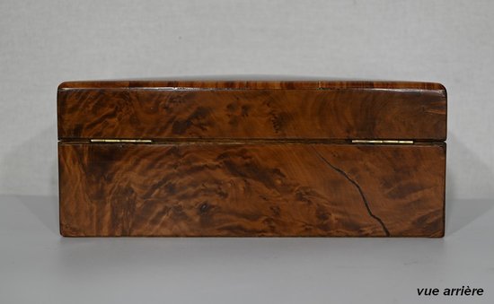 Jewelery Box in Thuya Burl, Napoleon III Period - Late 19th Century