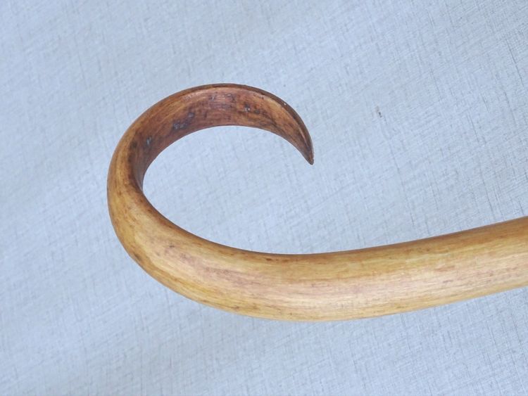 Appendiabiti e cappelli in stile bistrot  Thonet  in legno curvato del 1900, finitura faggio naturale - 2 ganci -