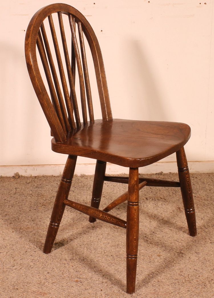Set Of 5 19th-century Windsor Chairs
