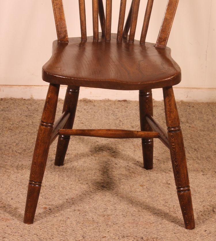 Set Of 5 19th-century Windsor Chairs