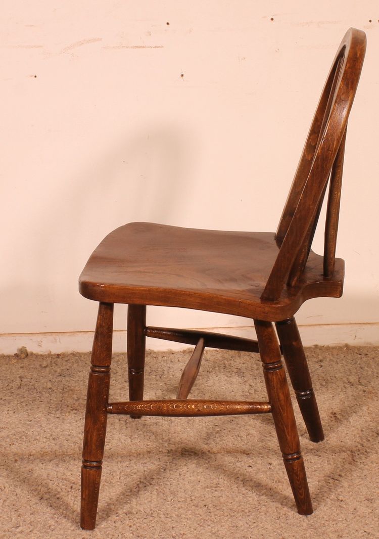 Set Of 5 19th-century Windsor Chairs