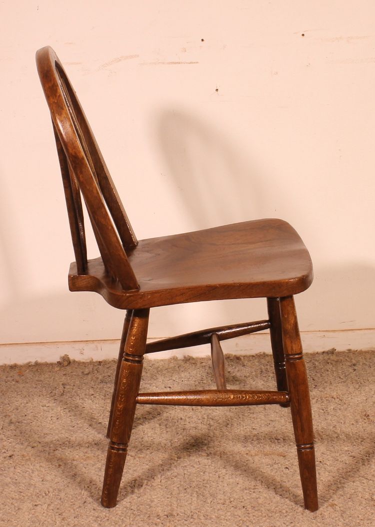 Set Of 5 19th-century Windsor Chairs