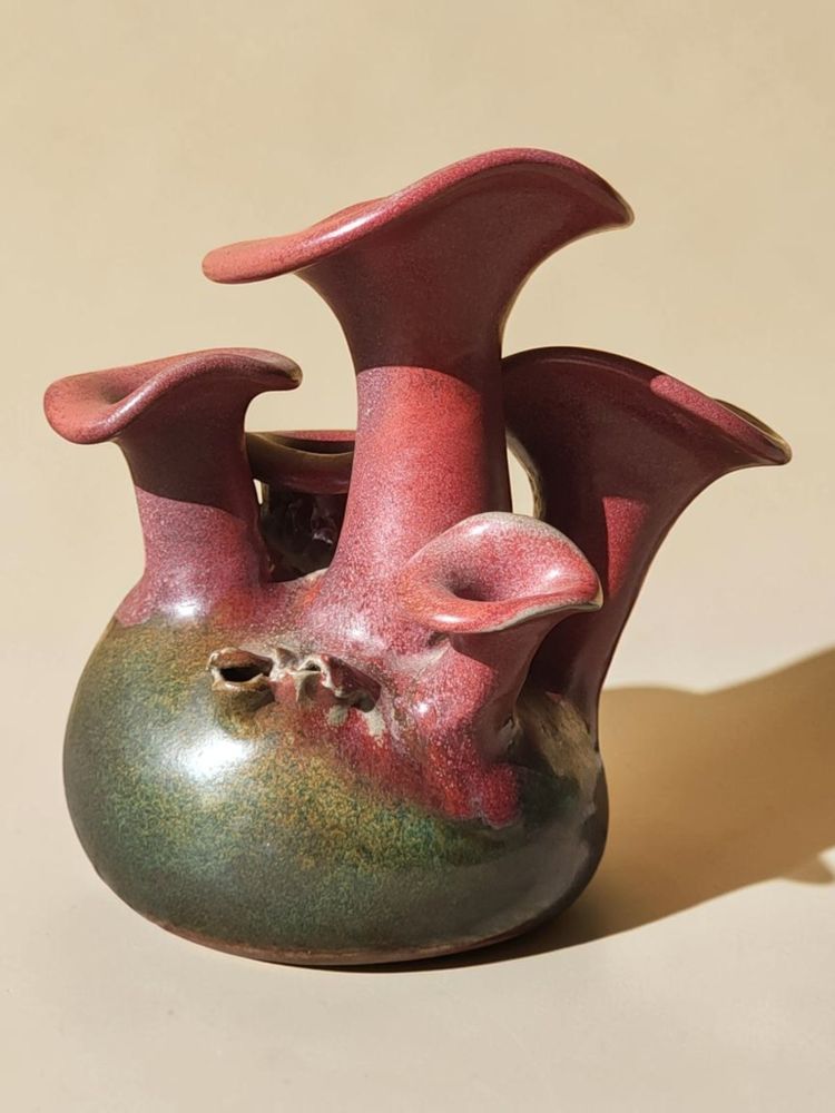 Vase Champignon, A. Kostanda, Vallauris 1960's