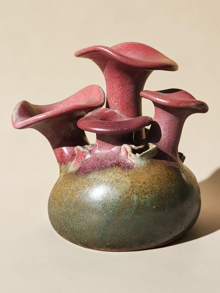 Vase Champignon, A. Kostanda, Vallauris 1960's