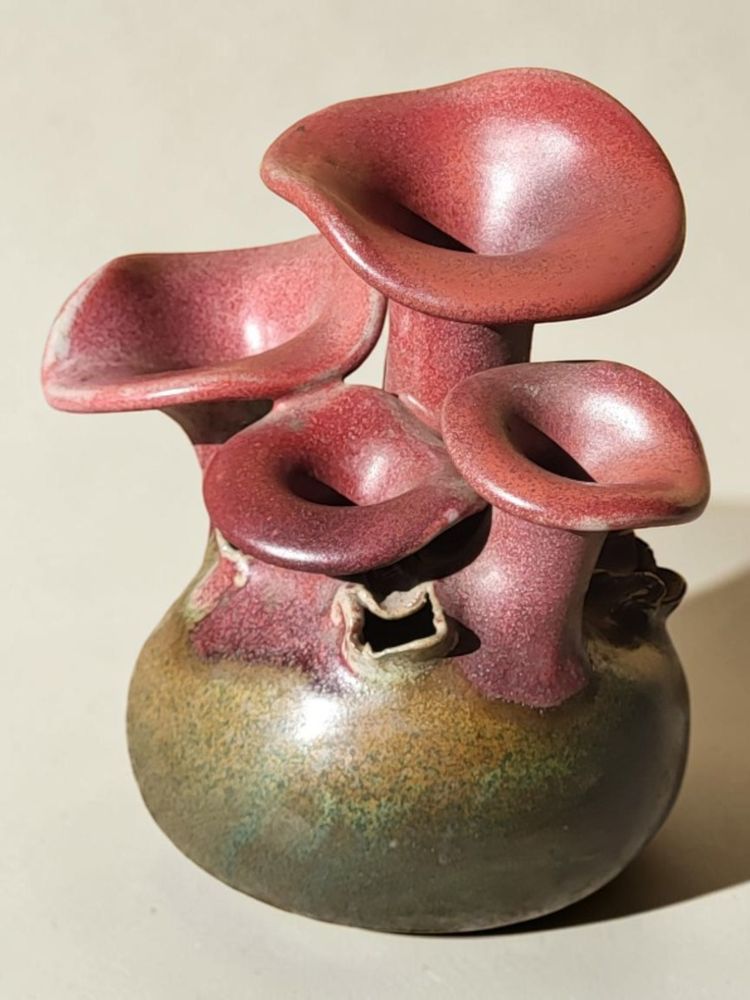 Vase Champignon, A. Kostanda, Vallauris 1960's