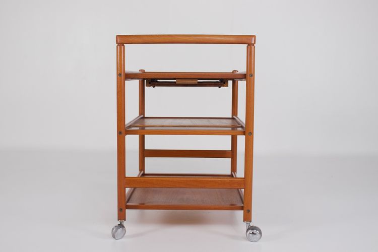 Teak trolley/serving cart, Denmark, 1970s.