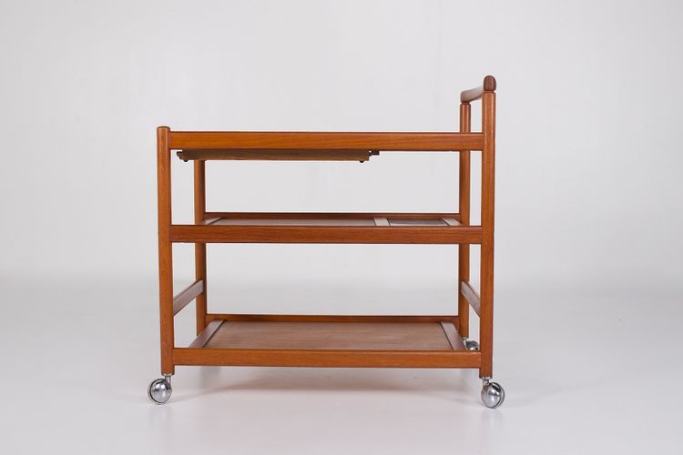 Teak trolley/serving cart, Denmark, 1970s.