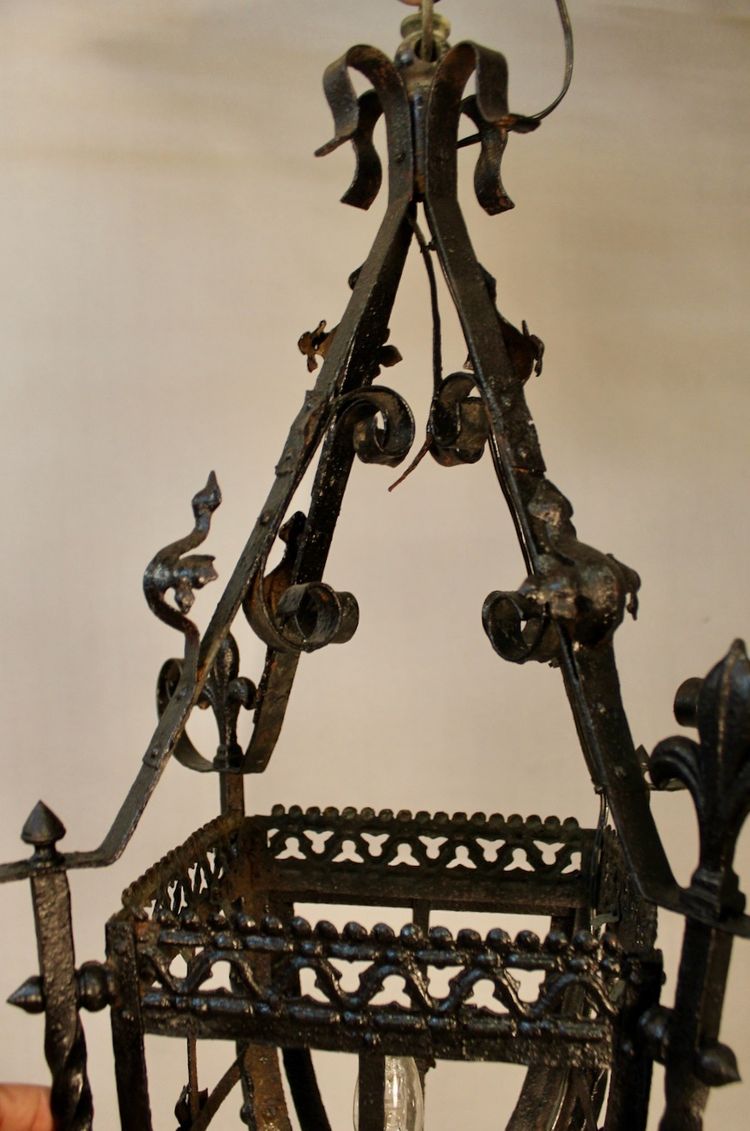 Lanterna in ferro battuto