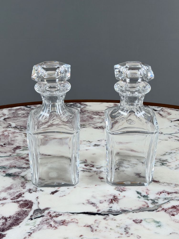 Paar Baccarat-Kristallkaraffen, 20. Jahrhundert