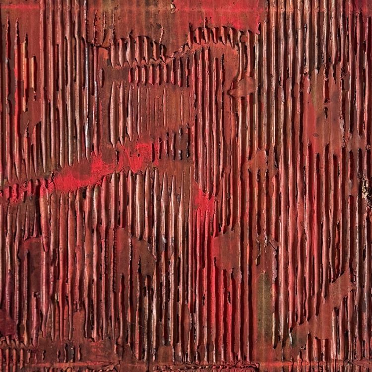 Öl, Mischtechnik, Collage, Relief, Abstraktion von Bernard Raigneau, 1994