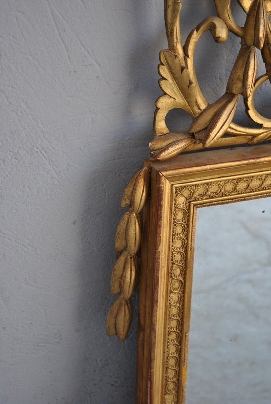 Spiegel Aus Goldenem Holz Louis XVI XIXth