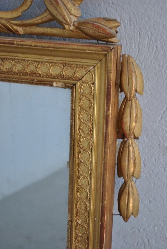 Spiegel Aus Goldenem Holz Louis XVI XIXth