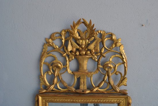 Spiegel Aus Goldenem Holz Louis XVI XIXth