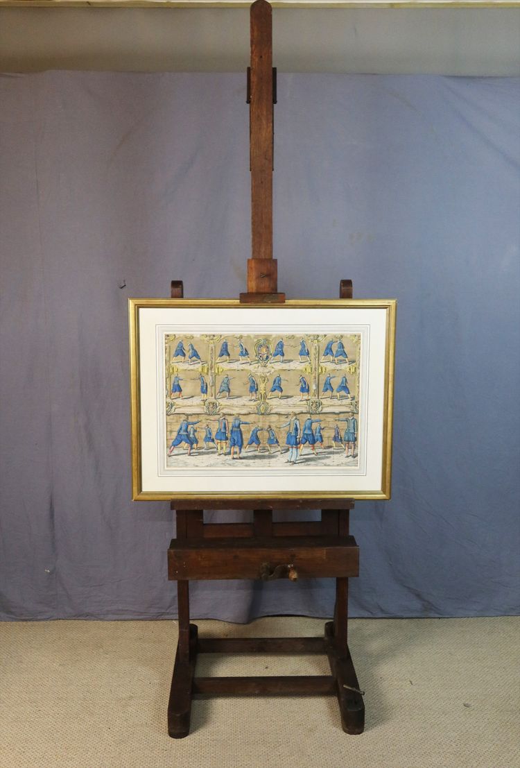 Cavalletto in quercia del XIX secolo