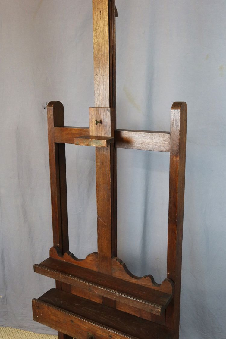 Cavalletto in quercia del XIX secolo