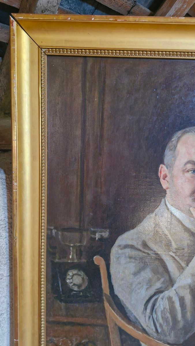 Porträt eines Mannes, Öl auf Leinwand