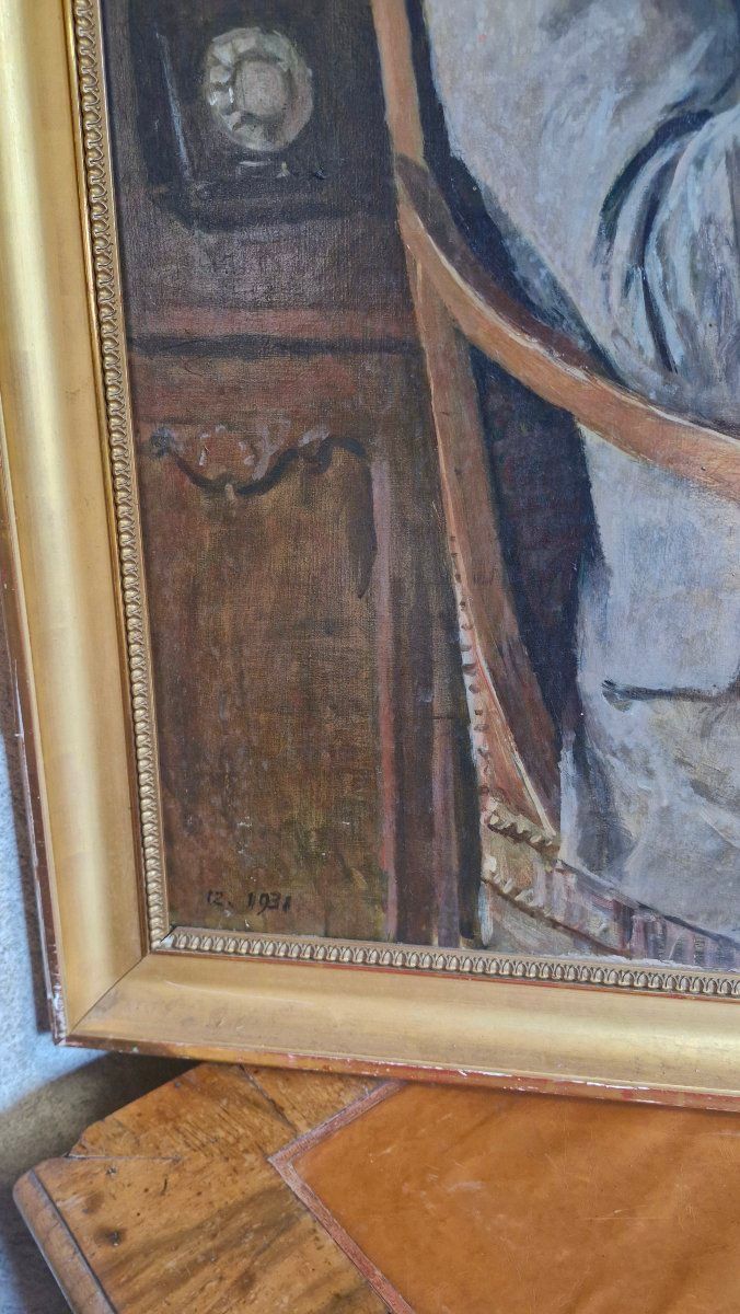 Porträt eines Mannes, Öl auf Leinwand