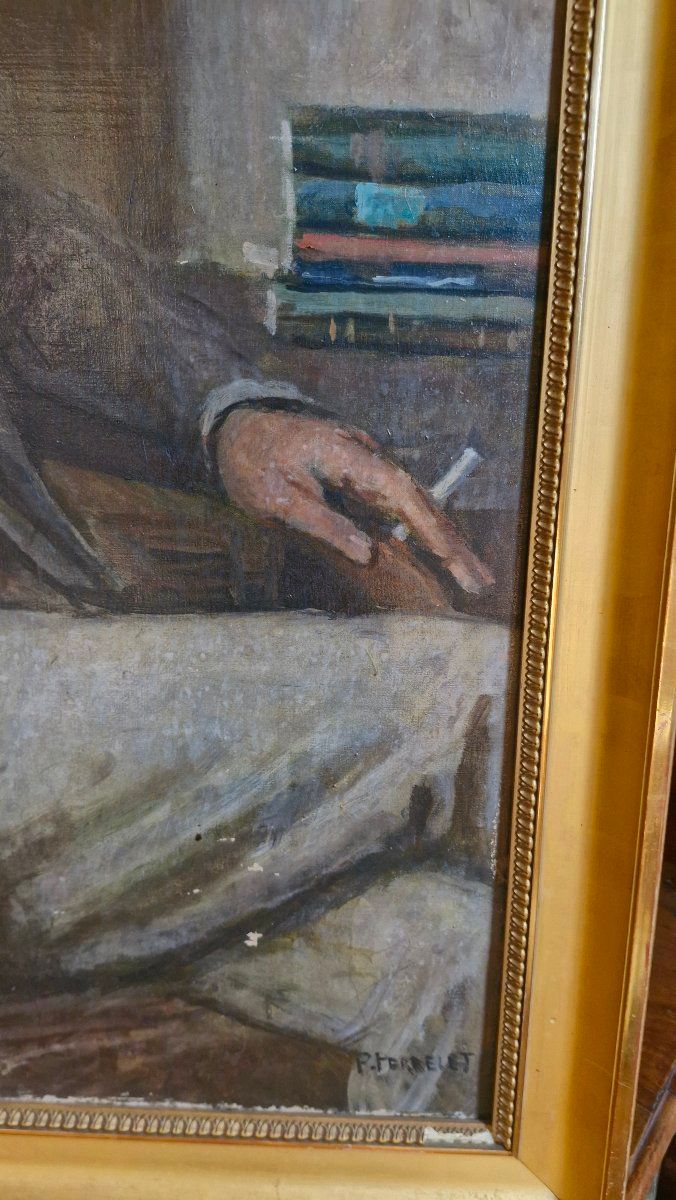 Porträt eines Mannes, Öl auf Leinwand