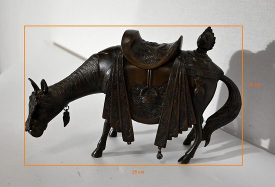 Cheval en Bronze, Style Asiatique – Début XXe