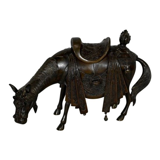 Cheval en Bronze, Style Asiatique – Début XXe