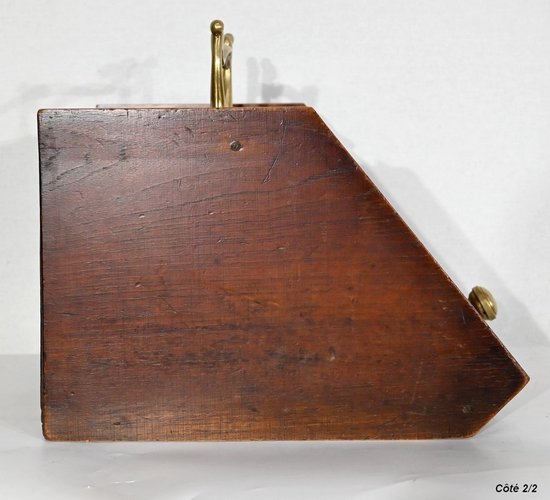 Small coal reserve in solid oak, England - 1900