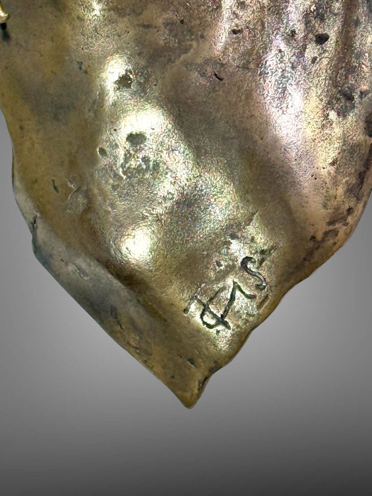 VASSILAKIS TAKIS (1925-2019) « MAGNETIC EVIDENCE » SCULPTURE EN BRONZE –