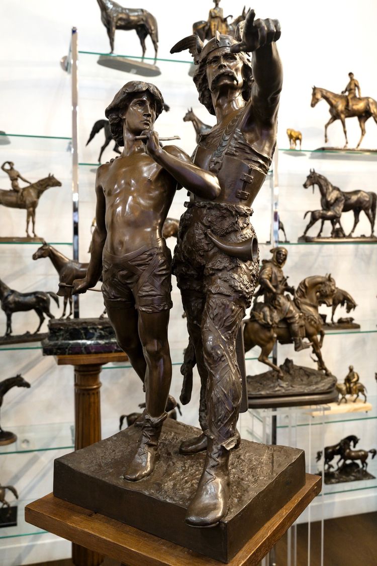 Sculpture - Pro Patria , Emile - Louis Laporte (1858-1907)