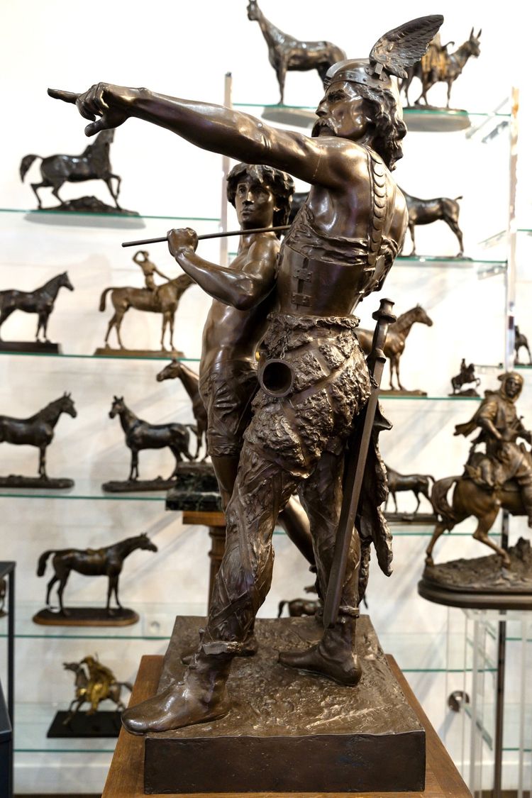 Sculpture - Pro Patria , Emile - Louis Laporte (1858-1907)